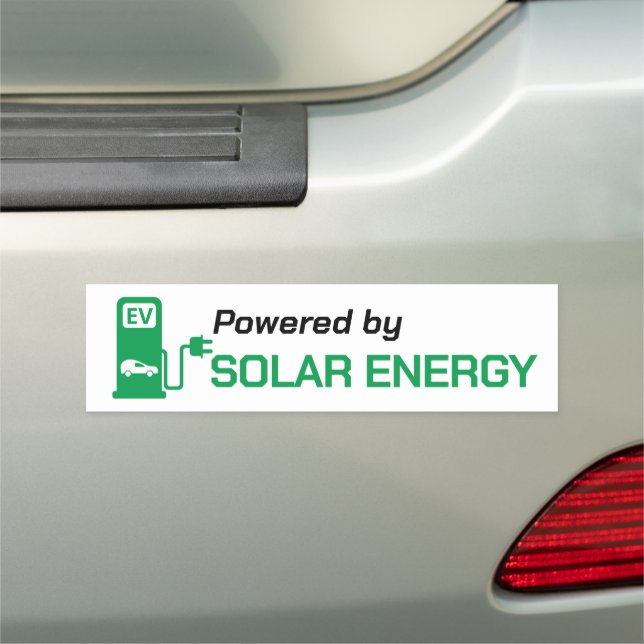 Powered by Solar Energy  Car Magnet (In Situ)