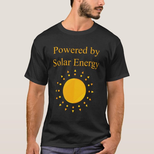 Powered By Solar Energy T-Shirt (Front)
