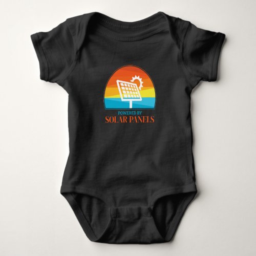 Powered By Solar Panels Photovoltaic Sun Baby Bodysuit