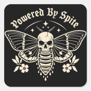 "Powered By Spite" Sticker
