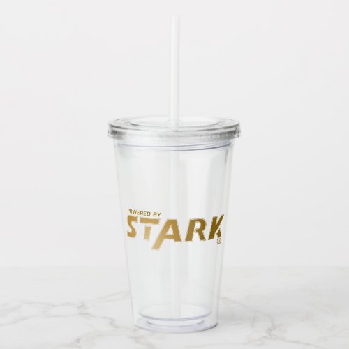 Powered By Stark Logo Acrylic Tumbler