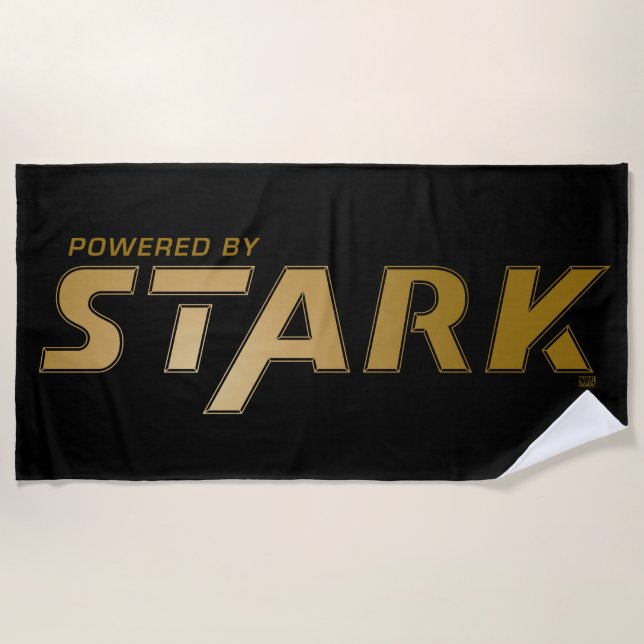 Powered By Stark Logo Beach Towel (Front)