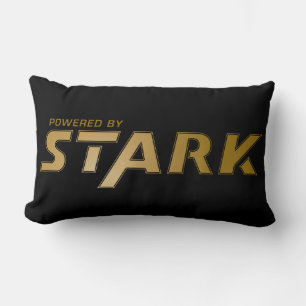 Powered By Stark Logo Lumbar Pillow