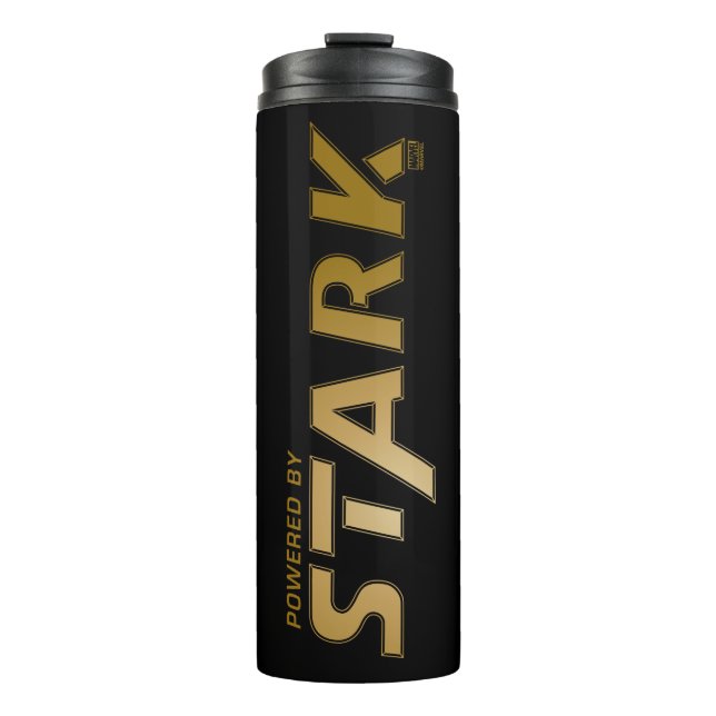 Powered By Stark Logo Thermal Tumbler (Front)