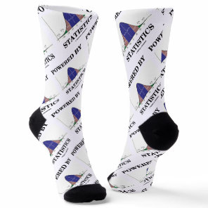Powered By Statistics Bell Curve Stats Humor Socks