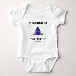 Powered By Statistics (Stats Humor) Baby Bodysuit
