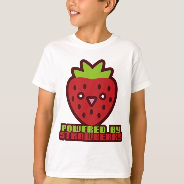 POWERED BY STRAWBERRY T-Shirt (Front)