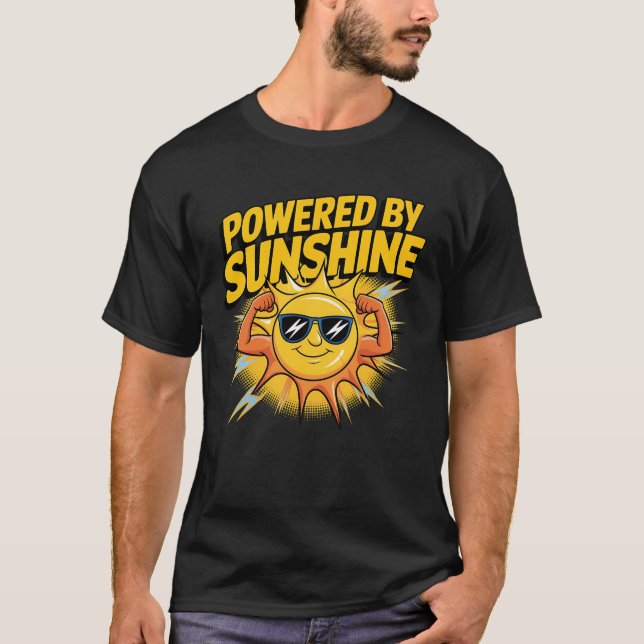Powered by Sunshine – Eco-Friendly Tee (Front)