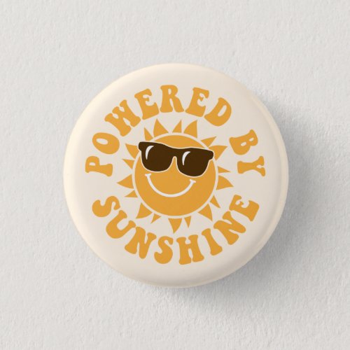 Powered By Sunshine Happy Fun Summer Vacation Button