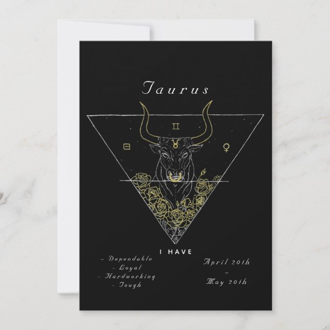 'Powered by Taurus' Invitation (Front)