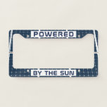Powered By The Sun Funny Customizable License Plate Frame at Zazzle