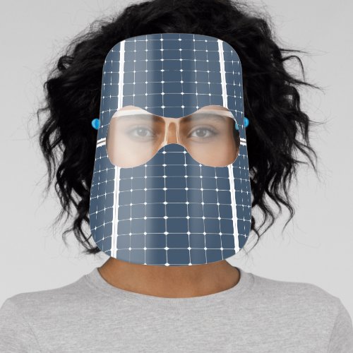 Powered By The Sun Funny Face Shield