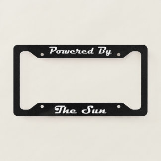 Powered By The Sun License Plate Frame
