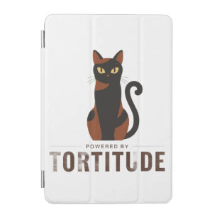 Powered by Tortitude Funny Cat iPad & Tablet Cover