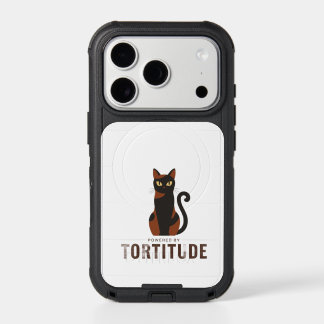 Powered by Tortitude Funny Cat Phone Case