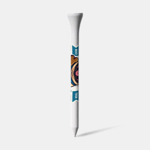 Powered By Treats And Attitude French Bulldog Vint Golf Tees
