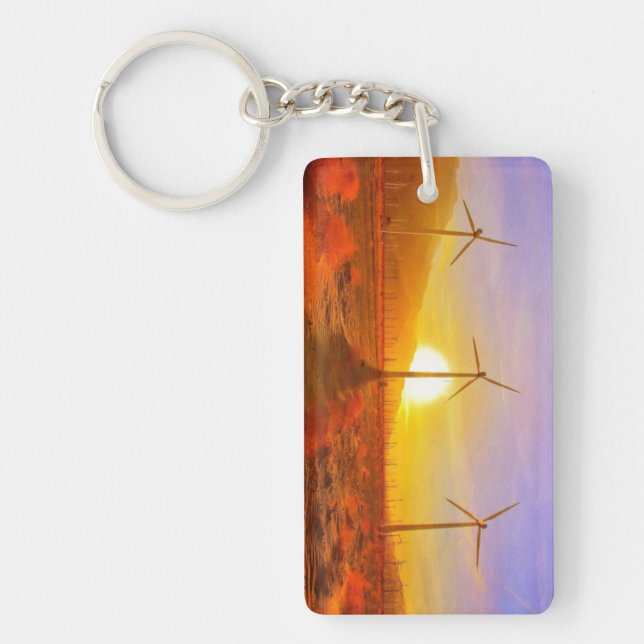 Powered by Wind Keychain (Front)
