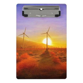 Powered By Wind Mini Clipboard by usdeserts at Zazzle