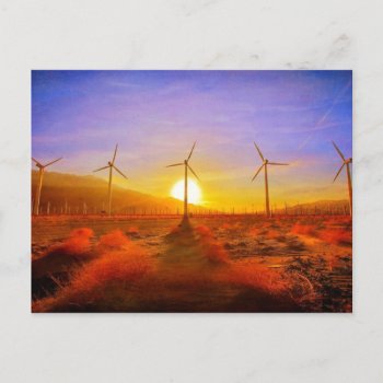 Powered By Wind Postcard by usdeserts at Zazzle