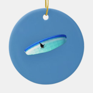 Powered Paraglider Ceramic Ornament