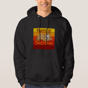 Powered Sloths Cute Sleeping Nap Sloth Hoodie