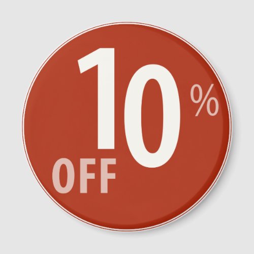 Powerful 10 OFF SALE Sign _ Magnets