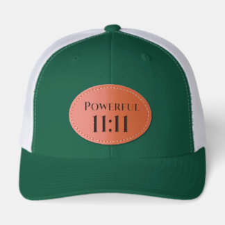 Powerful 11:11 Angel Number Leather Patch Hat