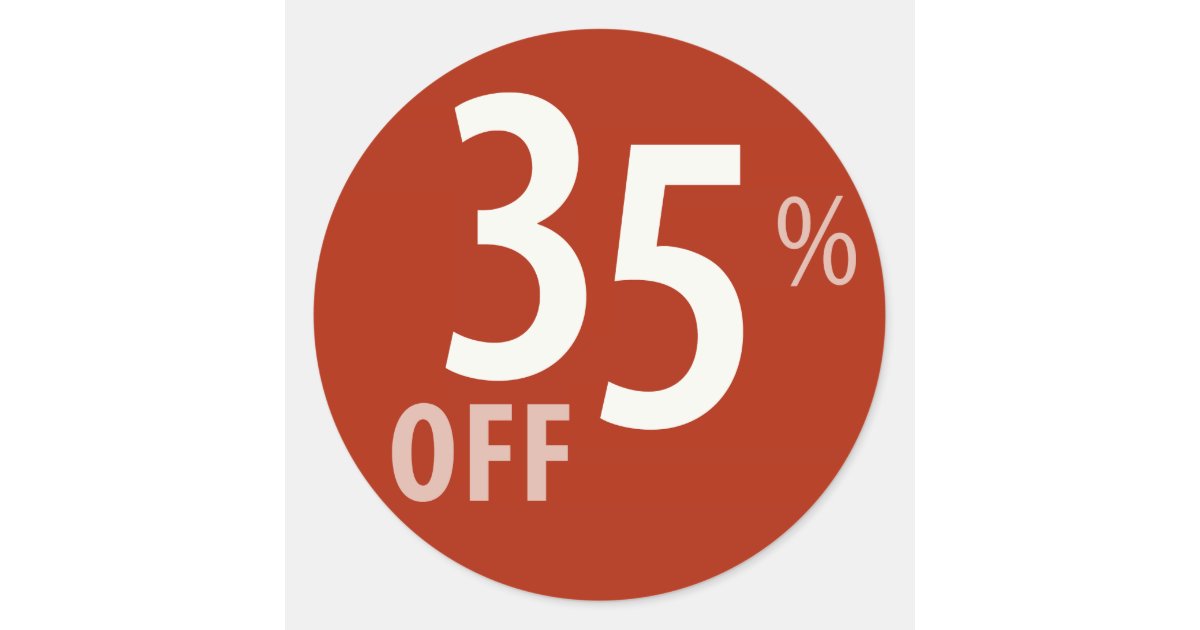 powerful-35-off-sale-sign-sticker-zazzle