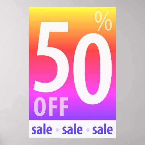 Powerful 50 OFF SALE Sign _ retail sales