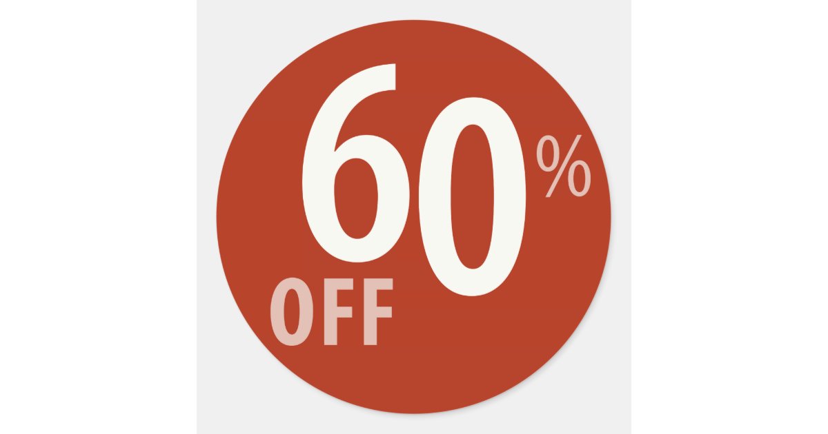 powerful-60-off-sale-sign-sticker-zazzle