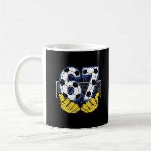Powerful 67 Soccer Number Electric Football Energy Coffee Mug