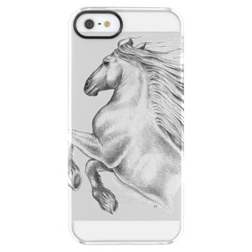 Powerful Andalusian Horse Clear iPhone SE55s Case