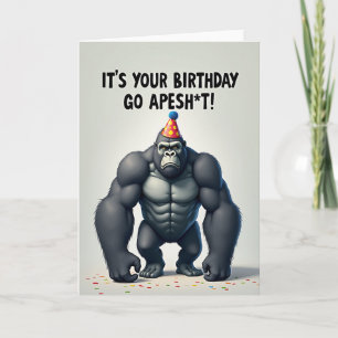 Powerful Ape Birthday Card