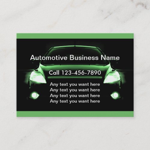 Powerful Auto Repair Business Card