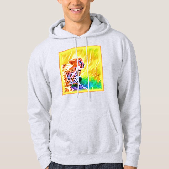 Powerful Cheetah Animal Painting. Buy Now Hoodie (Front)