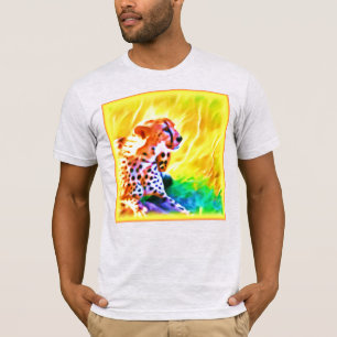 Powerful Cheetah Animal Painting. Buy Now T-Shirt
