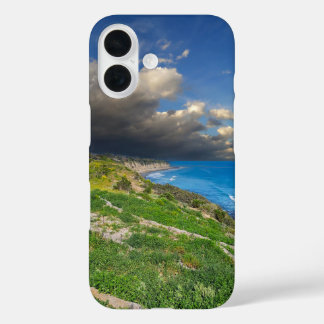 Powerful Clouds over Point Dume iPhone 16 Case