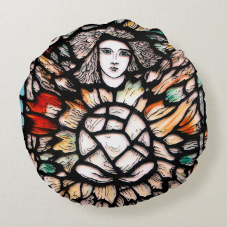 Powerful Colors round polyester pillows
