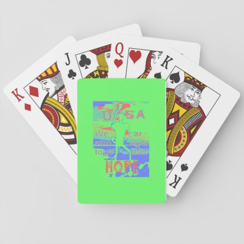Powerful ECO USA Hillary Hope We Are Stronger Toge Playing Cards