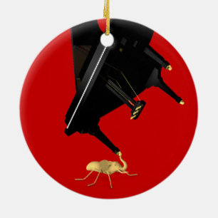 Powerful Eleph-Ant Ceramic Ornament