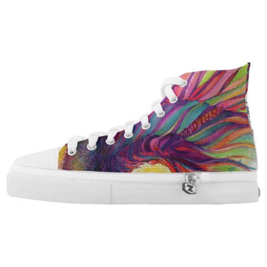 Powerful God High Top Shoes (Left Shoe Outside)