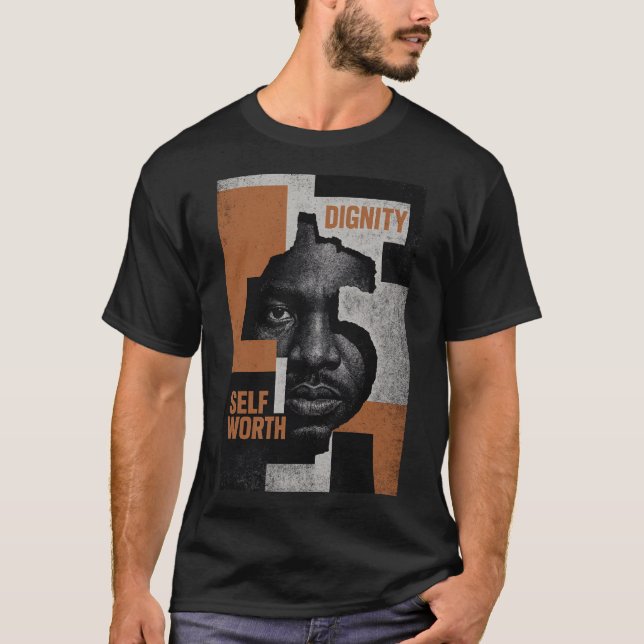 Powerful Human Rights & Self-Worth Abstract T-Shirt (Front)