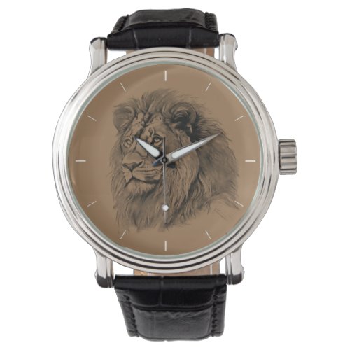 Powerful Lion Portrait Watch