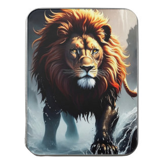Powerful Lion Walking Over Water Jigsaw Puzzle