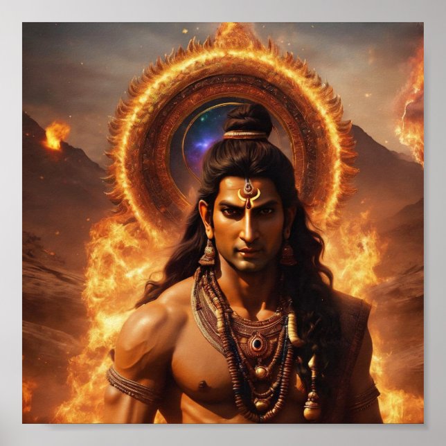 Powerful lord shiva poster (Front)
