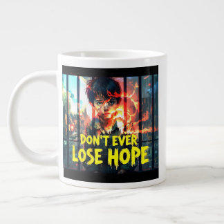 Powerful Message of Hope – Boy Behind Bars War-The Giant Coffee Mug