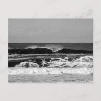 Powerful Pacific Ocean III Monochrome Postcard