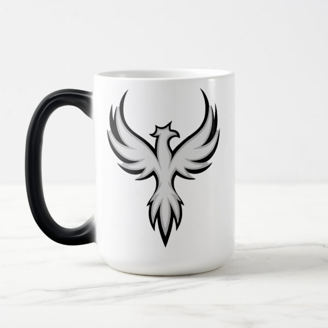 Powerful Phoenix Rising Ceramic Mug (Left)