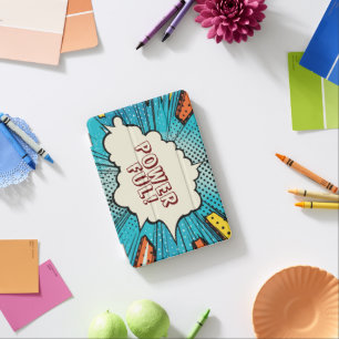 Powerful pop art modern cool graphic Blue iPad Mini Cover