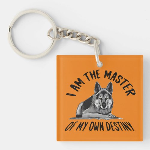 Powerful Protection German Shepherd Guard Dog  Keychain